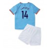 Manchester City Aymeric Laporte #14 Hjemmedraktsett Barn 2022-23 Kortermet (+ korte bukser)